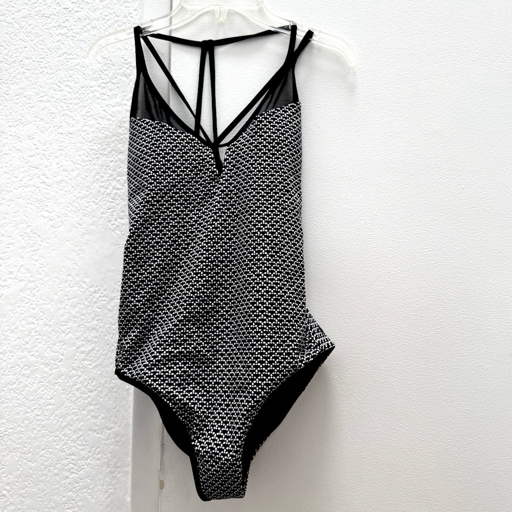 lululemon athletica Black and White One Piece Swimsuit